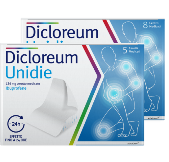 DICLOREUM UNIDIE 5 CEROTTI 136MG 24H - Magnumfarma.it