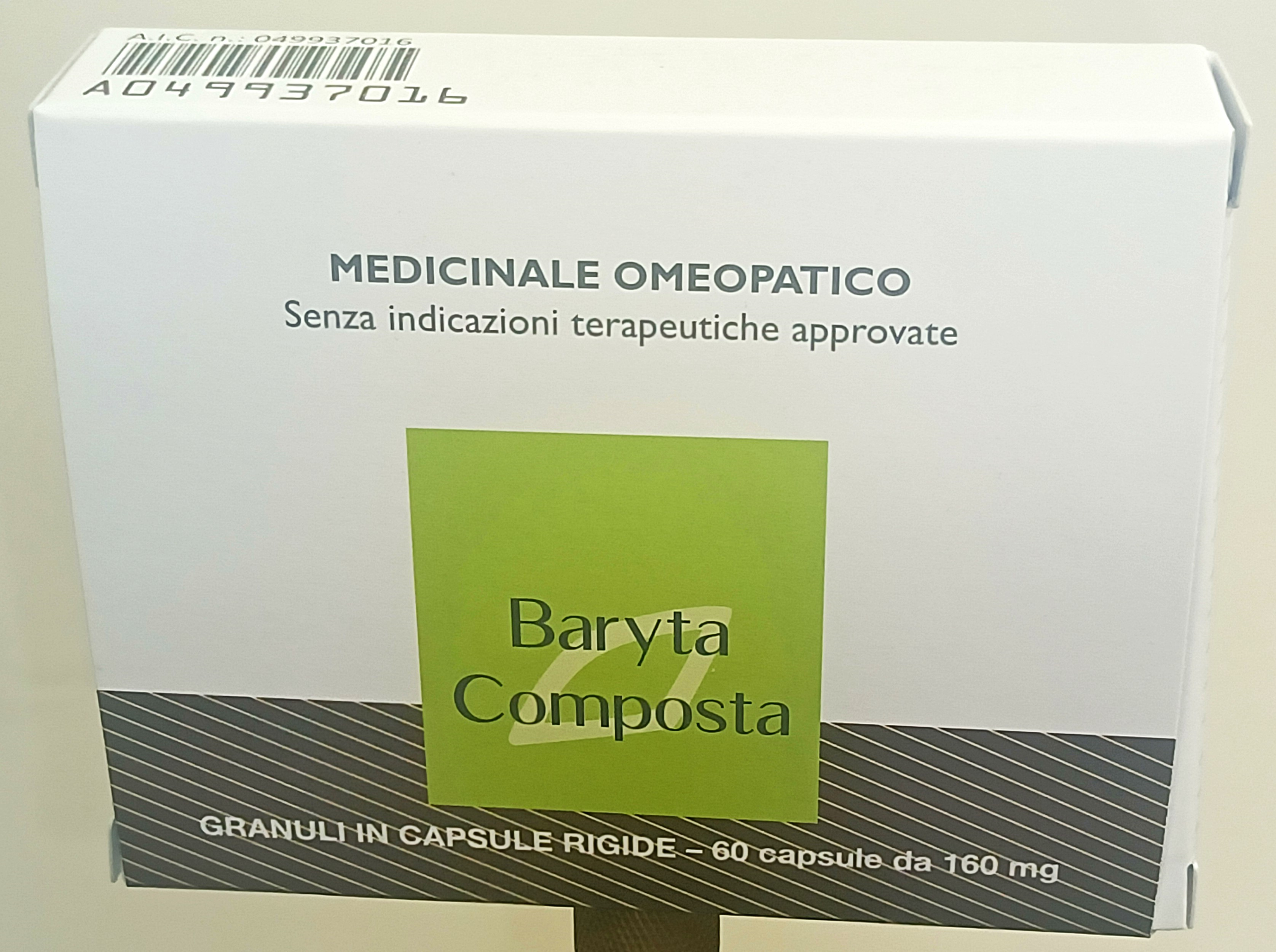BARYTA COMPOSTA*60CPS 160MG - Magnumfarma.it