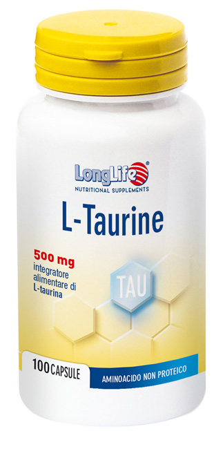 LONGLIFE L-TAURINE 500 MG 100 CAPSULE DI GELATINA DA 6,2 G - Magnumfarma.it