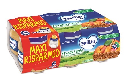 MELLIN OMOGENEIZZATO FRUTTA MISTA 100 G 6 PEZZI - Magnumfarma.it