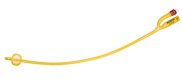 CATETERE FOLEY A MEDIA PERMANENZA  RUSCH GOLD PLUS A 2 VIE IN SILKOLATEX LATTICE-SILICONE PER ADULTO CH16 LUNGHEZZA 40 CM PUNTA CILINDRICA A 2 FORI PALLONCINO 30-50 ML 1 PEZZO - Magnumfarma.it