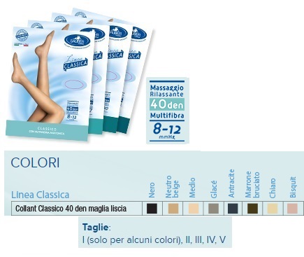 SAUBER COLLANT 40 DENARI MAGLIA LISCIA GLACE' 2 LINEA CLASSICA - Magnumfarma.it