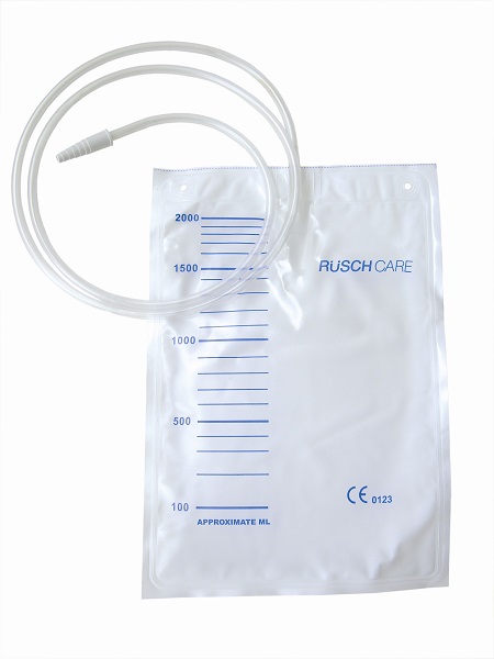 SACCA DI DRENAGGIO LETTO PER INCONTINENZA 2000ML IN PVC CON TUBO DI RACCORDO 130CM DIAMETRO 5X7MM MONOUSO 30 PEZZI - Magnumfarma.it