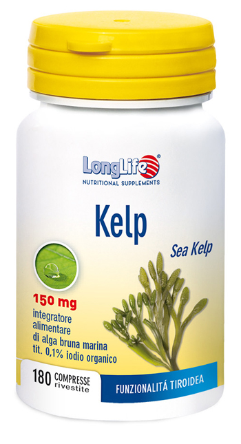 LONGLIFE KELP ALGA BRUNA 180 COMPRESSE - Magnumfarma.it