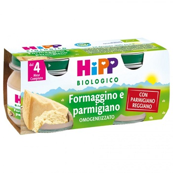 HIPP BIO OMOGENEIZZATO FORMAGGINO AI TRE FORMAGGI 2X80 G - Magnumfarma.it