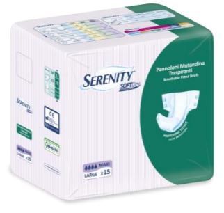 PANNOLONE PER INCONTINENZA A MUTANDINA SERENITY SOFTDRY MAXI LARGE 15 PEZZI - Magnumfarma.it