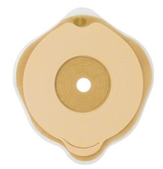 PLACCA PIANA FLEXIMA KEY 60 MM CON PROTETTORE CUTANEO IDROCOLLOIDALE E FLANGIA 5 PEZZI - Magnumfarma.it