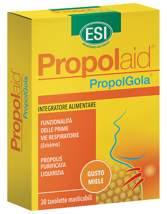 ESI PROPOLAID TAVOLETTE GOLA MIELE 30 TAVOLETTE - Magnumfarma.it