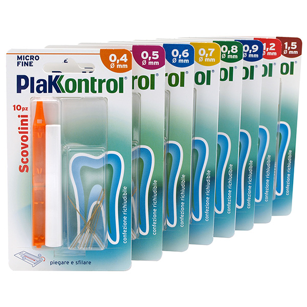 PLAKKONTROL MINIGRIP SCOVOLINO 0,7 MM 10 PEZZI - Magnumfarma.it