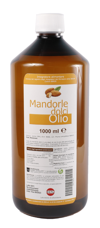 MANDORLE DOLCI OLIO 1000 ML - Magnumfarma.it