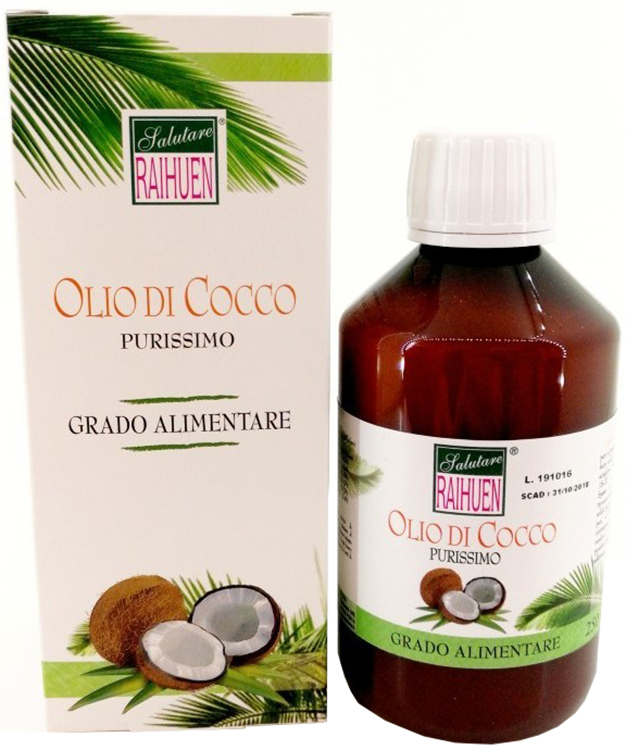RAIHUEN OLIO COCCO GRADO ALIMENTARE 250 ML - Magnumfarma.it