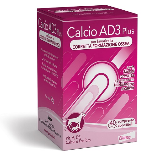 CALCIO AD3 PLUS 40 COMPRESSE APPETIBILI - Magnumfarma.it