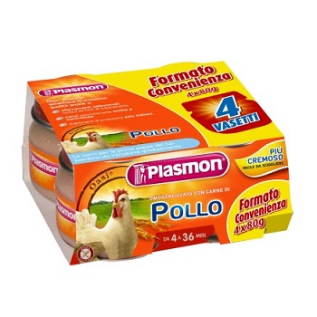 PLASMON OMOGENEIZZATO POLLO CON GIFT 4 X 80 G - Magnumfarma.it