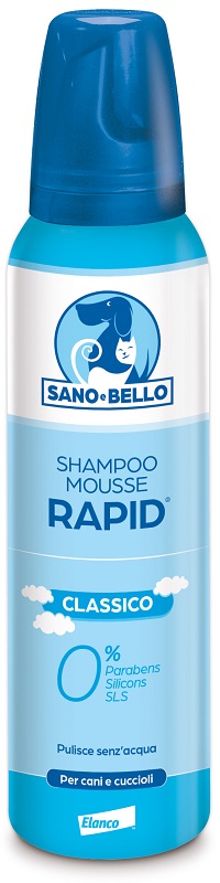 SANO E BELLO SHAMPOO MOUSSE RAPID CLASSICO FLACONE 300 ML PER LAVAGGIO SENZ'ACQUA - Magnumfarma.it