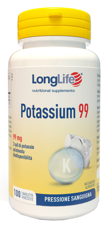LONGLIFE POTASSIUM 99 100 TAVOLETTE RIVESTITE - Magnumfarma.it