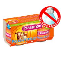 PLASMON OMOGENEIZZATO VITELLO POLLO 80 G X 2 PEZZI - Magnumfarma.it