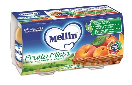 MELLIN OMOGENEIZZATO FRUTTA MISTA 100 G 2 PEZZI - Magnumfarma.it