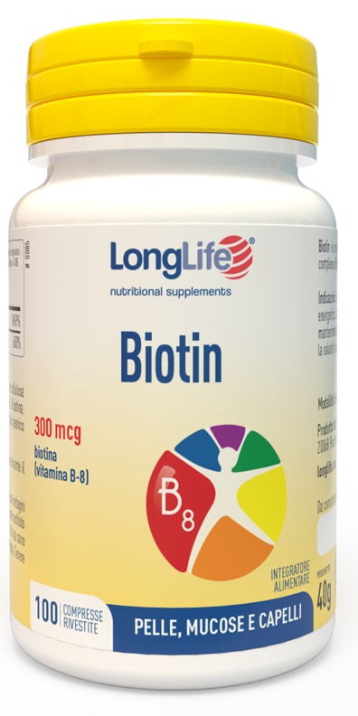 LONGLIFE BIOTIN 300 100 COMPRESSE RIVESTITE - Magnumfarma.it