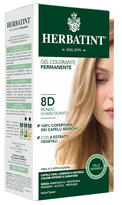 HERBATINT 8D BIONDO CHIARO DORATO 150 ML - Magnumfarma.it