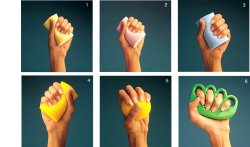 MANUS ABILIS PALLINA PER RIABILITAZIONE MANO 5 GIALLO SCURO SFORZO MASSIMO - Magnumfarma.it