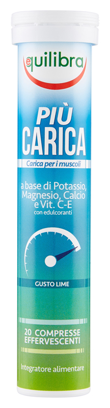 PIU' CARICA GUSTO LIME 20 COMPRESSE EFFERVESCENTI - Magnumfarma.it