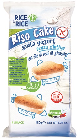 RICE&RICE RISO CAKE ALLO YOGURT 4 X 45 G - Magnumfarma.it