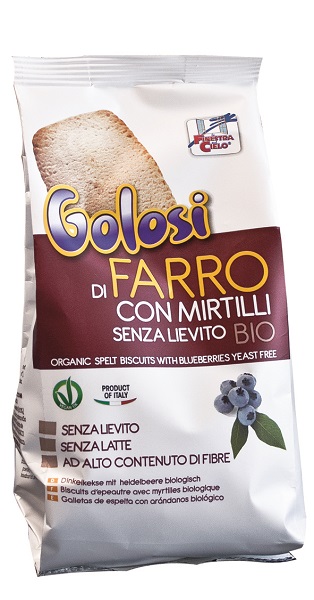FSC I GOLOSI BISCOTTI DI FARRO E MIRTILLI BIO SENZA LIEVITO VEGAN SENZA LATTE 250 G - Magnumfarma.it