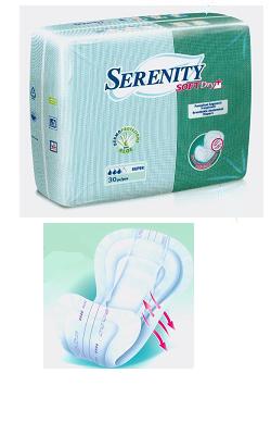 PANNOLONE PER INCONTINENZA SAGOMATO SERENITY SOFTDRY+ ALOE MAXI 30 PEZZI - Magnumfarma.it