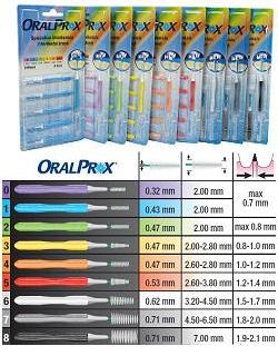 ORALPROX BLISTER DA 6 SPAZZOLINI INTERDENTALI MISURA 4 COLORE ARANCIONE - Magnumfarma.it