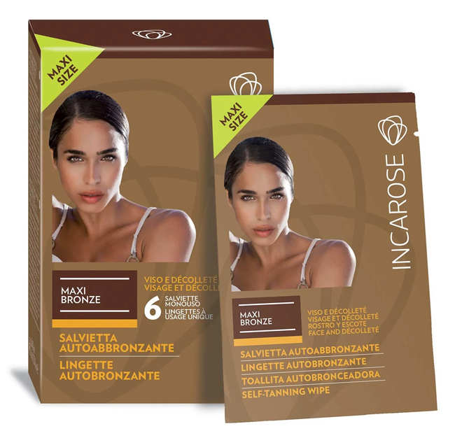INCAROSE MAXI BRONZE 6 SALVIETTE VEG* - Magnumfarma.it