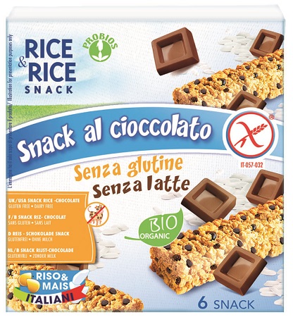 RICE&RICE SNACK DI RISO AL CIOCCOLATO 6 X 21 G SENZA LIEVITO - Magnumfarma.it