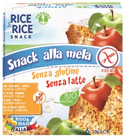 RICE&RICE SNACK DI RISO ALLA MELA 6 X 21 G - Magnumfarma.it