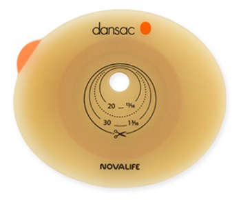 PLACCA PER COLO ILEO ED UROSTOMIA DANSAC NOVALIFE2 55MM RITAGLIABILE 10-47 - Magnumfarma.it