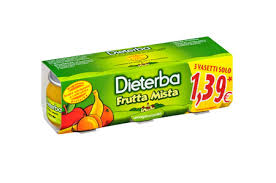 DIETERBA OMOGENEIZZATO FRUTTA MISTA 3 PEZZI 80 G - Magnumfarma.it