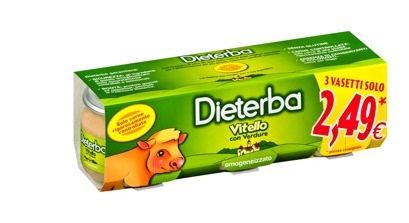 DIETERBA OMOGENEIZZATO VITELLO 3 PEZZI 80 G - Magnumfarma.it