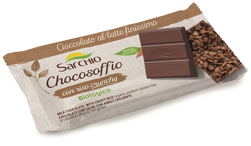 CHOCOSOFFIO BARRETTA CIOCCOLATO LATTE FINISSIMO E RISO CROCCANTE 25 G - Magnumfarma.it