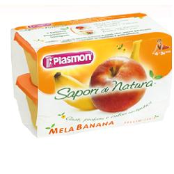 PLASMON SAPORI DI NATURA OMOGENEIZZATO MELA E BANANA 100 G X 4 PEZZI - Magnumfarma.it