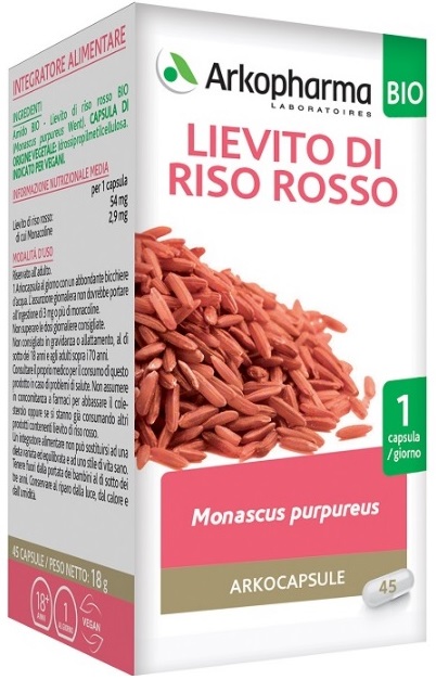 ARKO CAPSULE LIEVITO RISO ROSSO 45 CAPSULE BIO - Magnumfarma.it