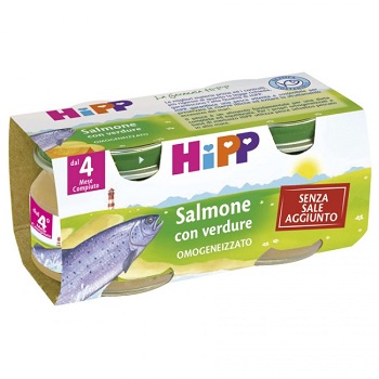 HIPP OMOGENEIZZATO SALMONE CON VERDURE 2X80 G - Magnumfarma.it
