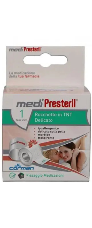 CEROTTO IN ROCCHETTO IN TNT MEDIPRESTERIL DELICATO M5X5CM - Magnumfarma.it