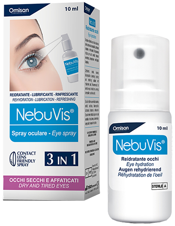 NEBUVIS REIDRATANTE OCCHI SPRAY 10 ML 1 PEZZO - Magnumfarma.it