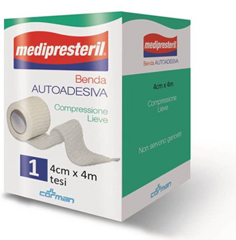 BENDA ADESIVA MEDIPRESTERIL 4X400CM - Magnumfarma.it