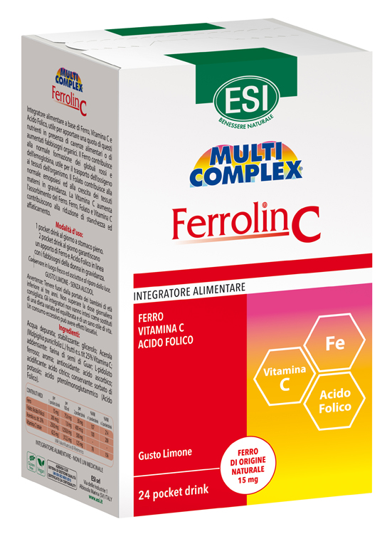 ESI FERROLIN C POCKET DRINK 24 BUSTINE - Magnumfarma.it