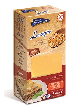 PIACERI MEDITERRANEI PASTA FARINA MAIS LASAGNE 250 G - Magnumfarma.it