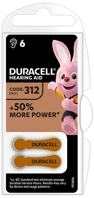 DURACELL EASY TAB 312 MARRONE BATTERIA PER APPARECCHIO ACUSTICO - Magnumfarma.it