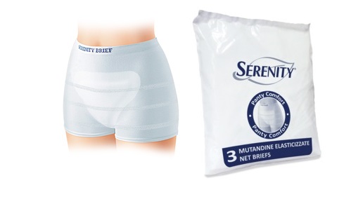 MUTANDINA A RETE PER INCONTINENZA SERENITY PANTY COMFORT XL 3 PEZZI - Magnumfarma.it
