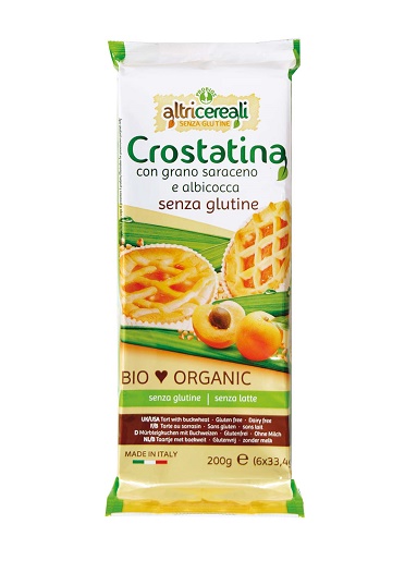 ALTRICEREALI CROSTATINA GRANO SARACENO E ALBICOCCA 6 X 33,5 G - Magnumfarma.it