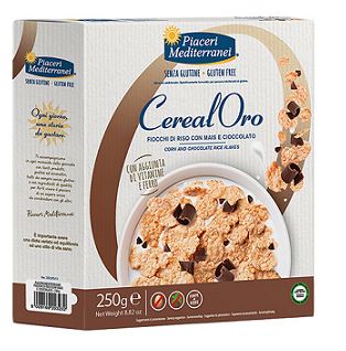 PIACERI MEDITERRANEI CEREALORO FIOCCHI RISO MAIS E CIOCCOLATO 250 G - Magnumfarma.it