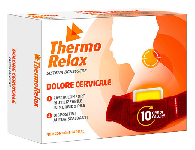 THERMORELAX FASCIA DOLORE CERVICALE+4 DISPOSITIVI AUTORISCALDANTI - Magnumfarma.it