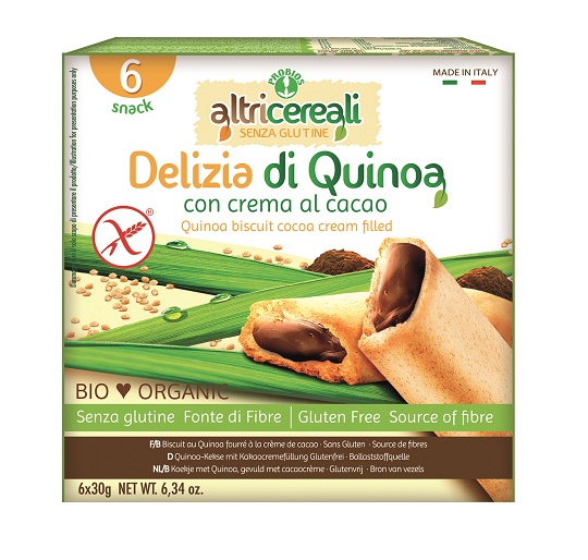 ALTRICEREALI DELIZIA QUINOA CON CREMA DI CACAO BIO 180 G - Magnumfarma.it